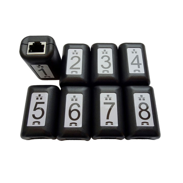 Номерные удаленные идентификаторы распиновки RJ45 для кабельных тестеров Softing, № 1-8 (8 шт)